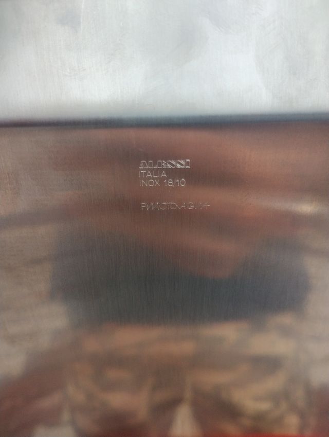 Vassoio Alessi Acciaio Inox 18/10 Vintage Anni '90