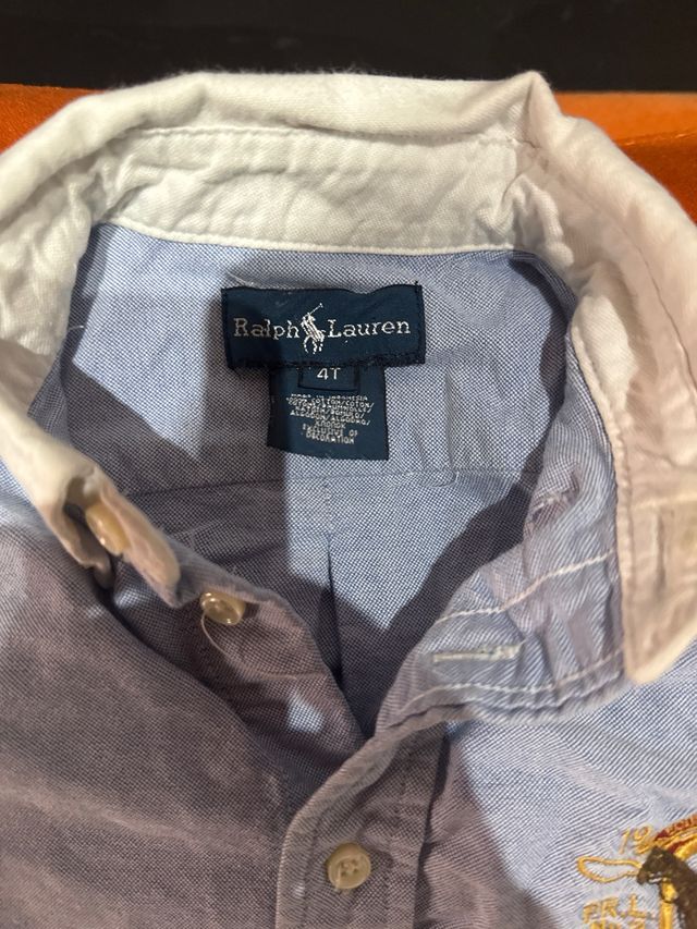 Camisa Ralph Lauren Niño Azul