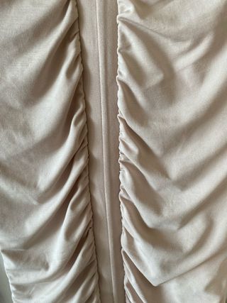 Vestido Oh Polly Beige Ruched