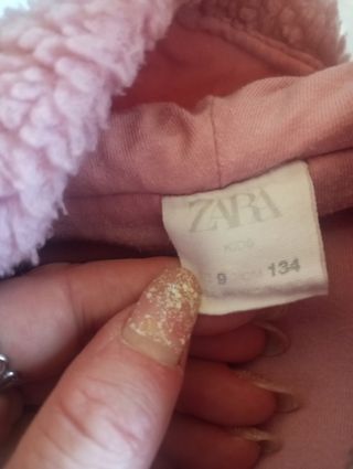 Giubbotto pile rosa Zara 9 anni