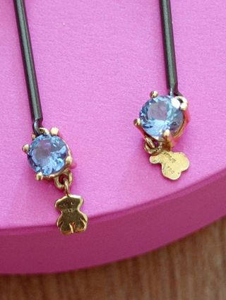 Pendientes Tous Oro, Titanio y Gemas