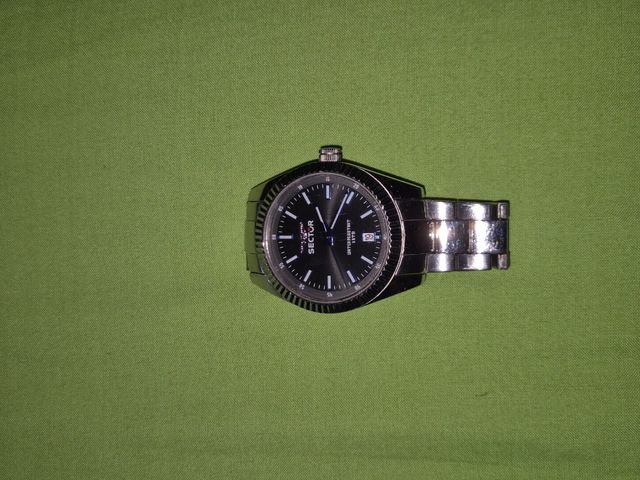 Orologio Sector Uomo Nero e Argento