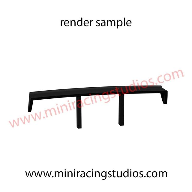 Retros. /  alerón 3D Scalextric Seat León MK1