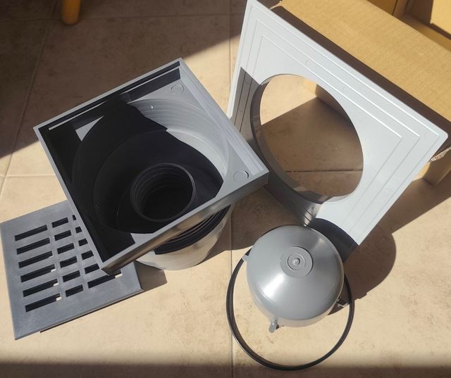 Grondaia da pavimento Alcadrain APV11 15x15 cm NUOVA