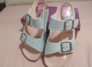 Sandalias Paola Plata Talla 38