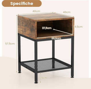 Scaffale per Cucina in Acciao Legno a Ripiani Carr