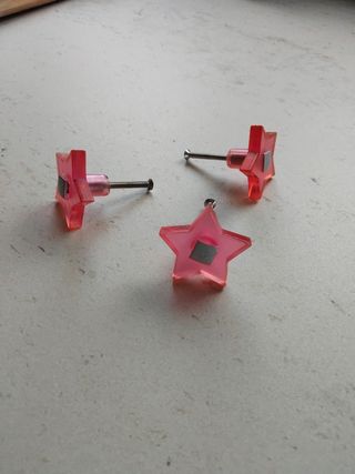 3 Pomos Estrella Rosa