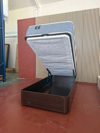 Canapé Flex Wengue y Colchón Pikolin 90x190