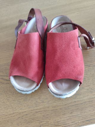 Sandalias Yokono Mujer Talla 39 Rojas