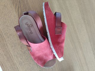 Sandalias Yokono Mujer Talla 39 Rojas