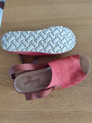 Sandalias Yokono Mujer Talla 39 Rojas