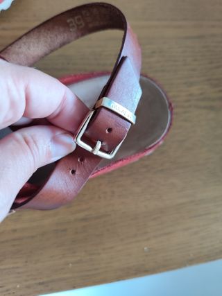 Sandalias Yokono Mujer Talla 39 Rojas