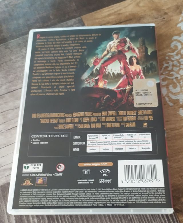 DVD L'armata delle tenebre - Horror