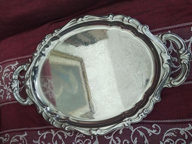 Vassoio Ovale Vintage Argento
40 cm  x 30 cm