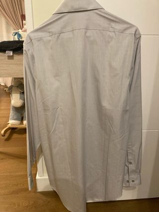 Camisa Calvin Klein Gris Slim Fit
