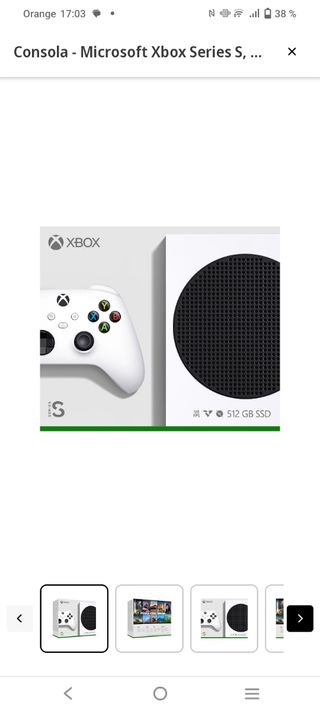 Xbox Series S Blanca 512 GB SSD