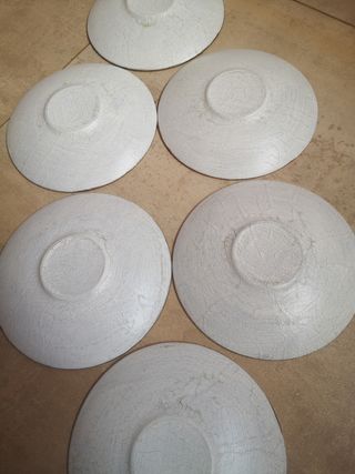 6 piatti in ceramica Puppy Gold Design