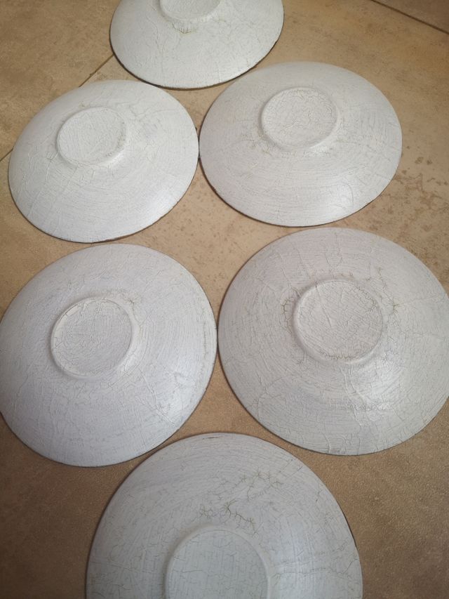 6 piatti in ceramica Puppy Gold Design