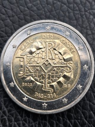 Moneda 2 euros Alemania Carlomagno 2023