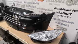 Defensa negra+Faros delant Peugeot 307 Restyling