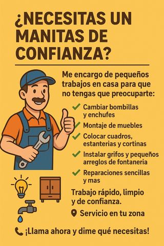 Manitas para cualquier reparación del hogar 