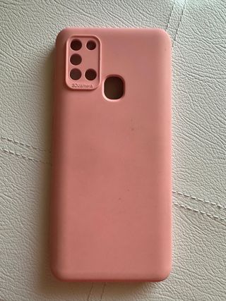 Cover Samsung A21s Rosa e Azzurro