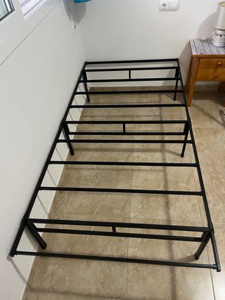 Somier de forja negro 90x190 