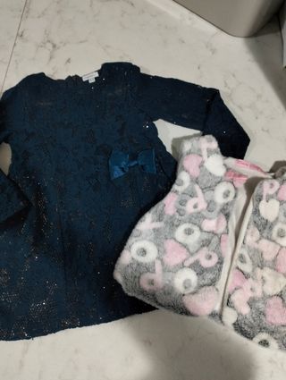 Vestito e gilet bimba