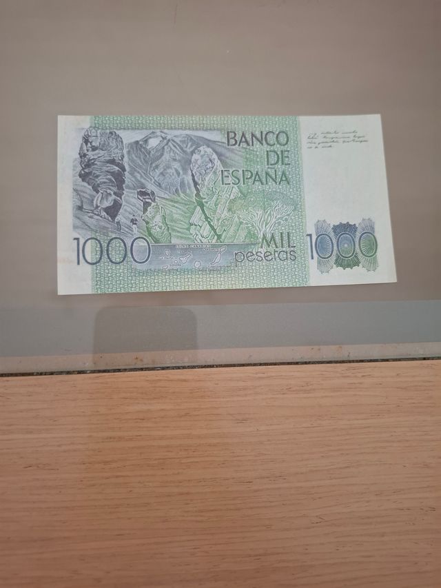 Billete de 1000 pesetas de serie 000000