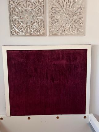 Cabecero de cama y banqueta a juego