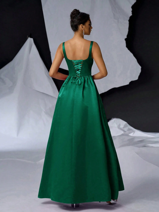 Vestido largo fiesta SHEIN verde S