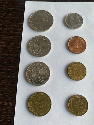 8 monedas alemanas antiguas