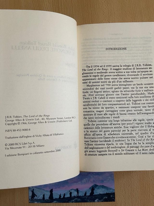 Tolkien il Signore degli anelli Bompiani cofanetto