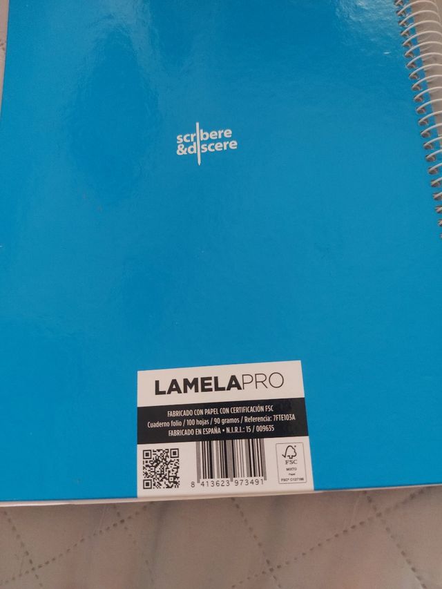 Cuaderno Lamela Pro 3MM