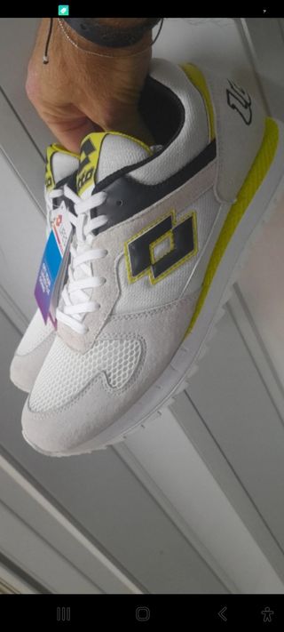 Scarpe Lotto Life'S Top N40 Bianco Giallo