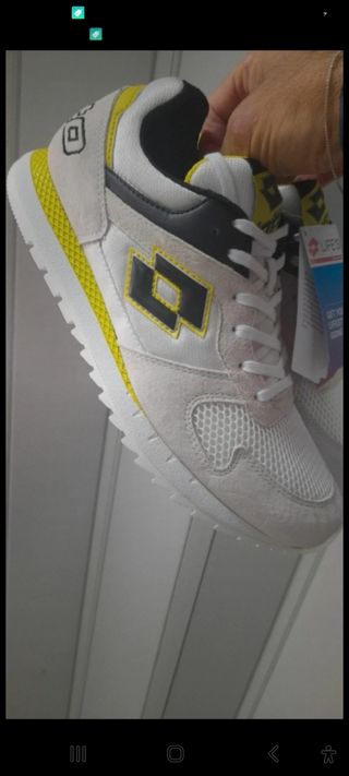 Scarpe Lotto Life'S Top N40 Bianco Giallo