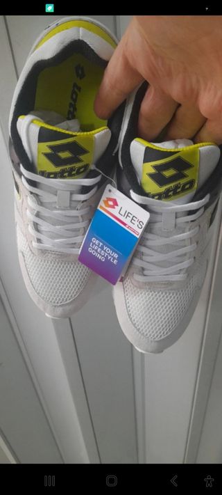 Scarpe Lotto Life'S Top N40 Bianco Giallo