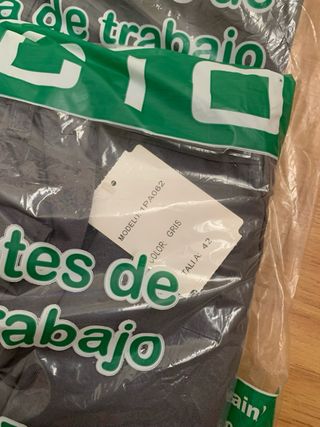 Pack 2 Pantalones Trabajo Gris Talla 42