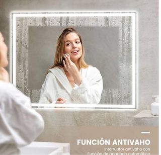 Espejo LED Moderno con Bluetooth y Antivaho