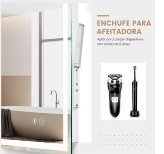 Espejo LED Moderno con Bluetooth y Antivaho