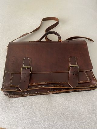 maletín ordenador piel