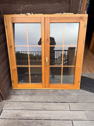 Puerta y ventanas madera con Climalit