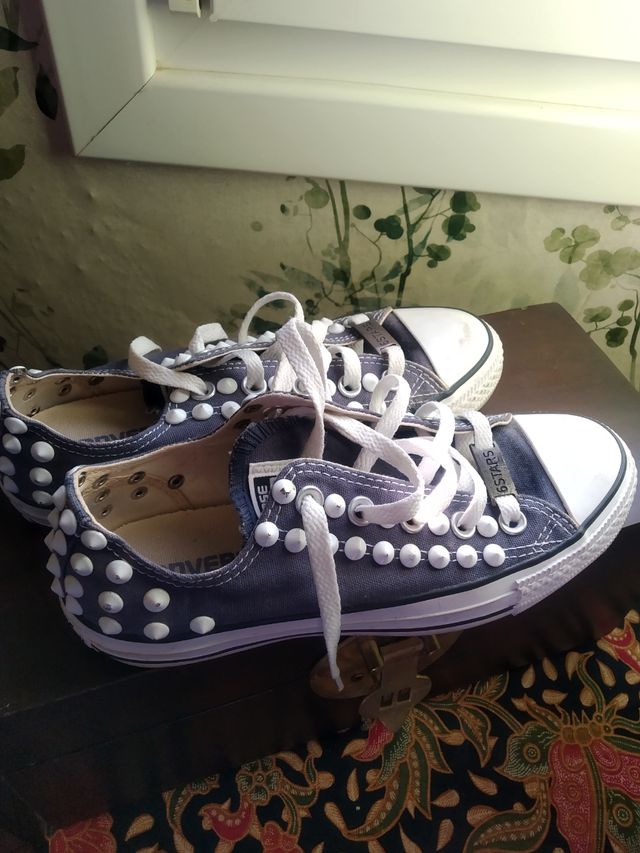 Converse All Star Azules Tachuelas