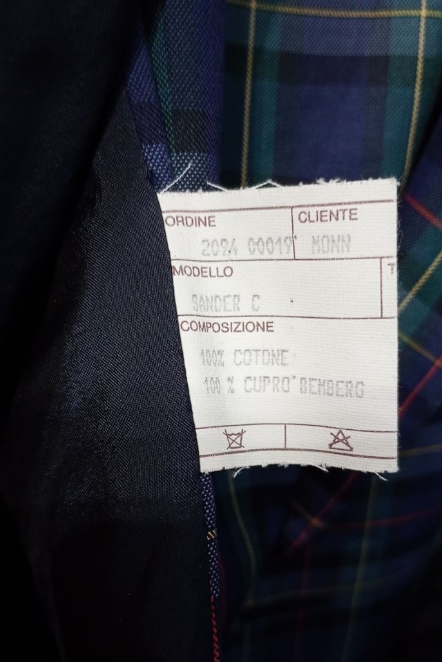 Blazer donna in cotone disegno scozzese