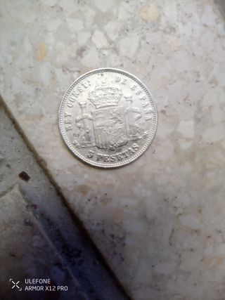 Moneda 5 Pesetas Alfonso XIII 1890