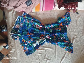 Mono Veraniego Estampado Azul