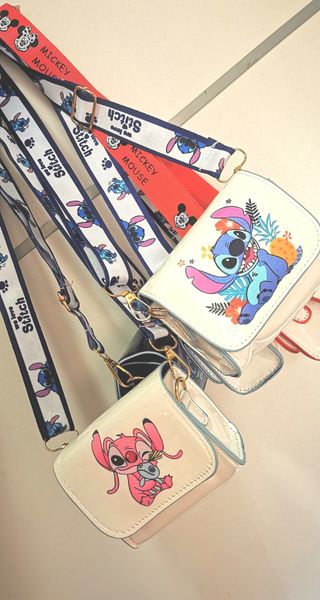 Bolsos Disney Stitch y Minnie Ajustables