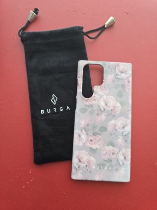 Funda Burga S22 Ultra Flores + Bolsa