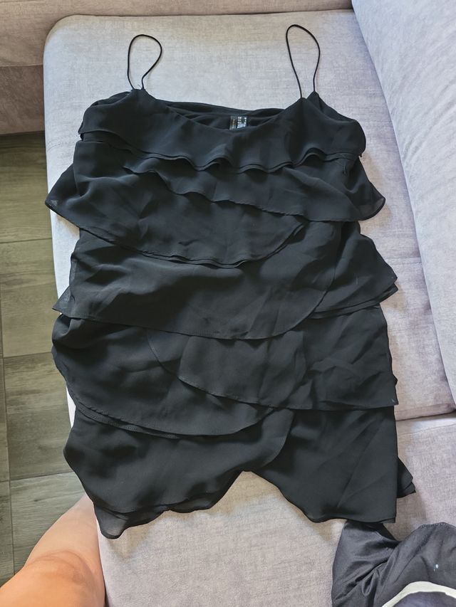 Vestido Mango Negro Talla M