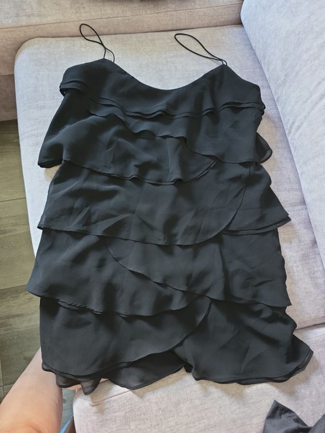 Vestido Mango Negro Talla M